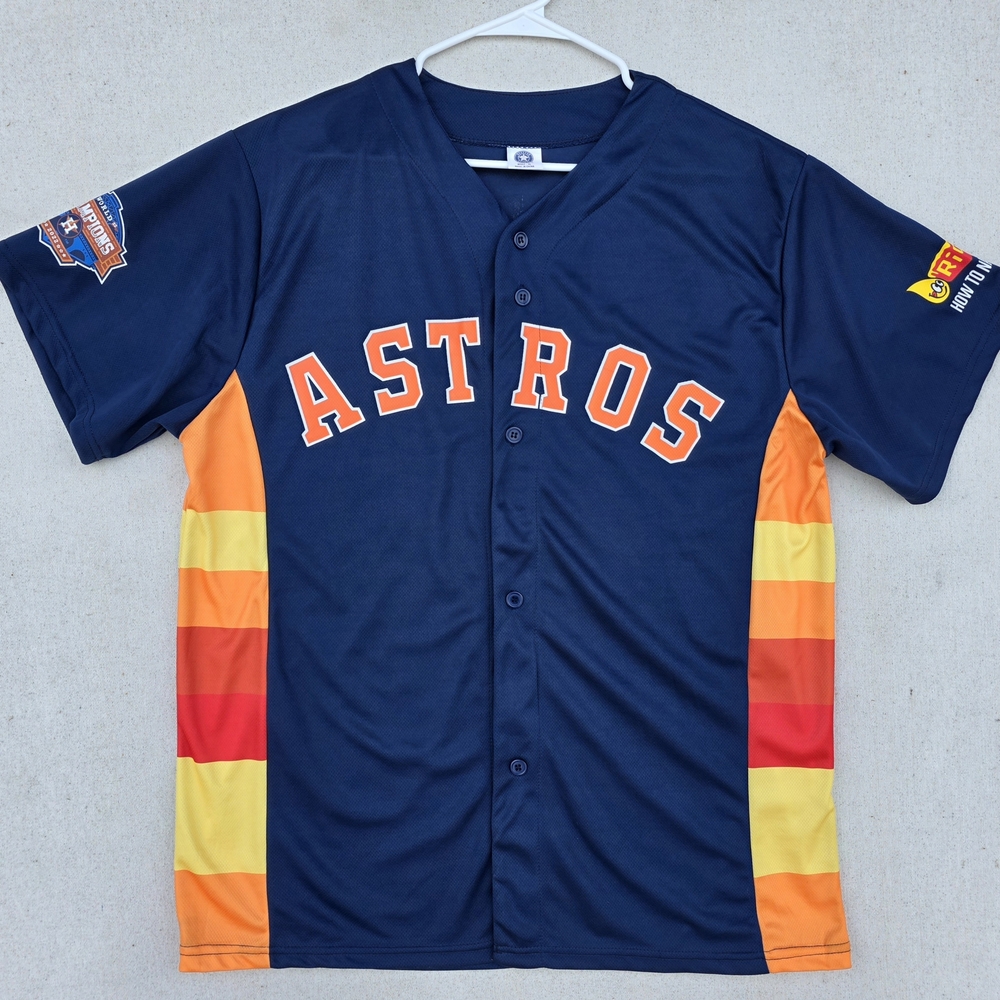 Houston Astros Framber Valdez Button Down World Champions 2022 Jersey XL NWOT